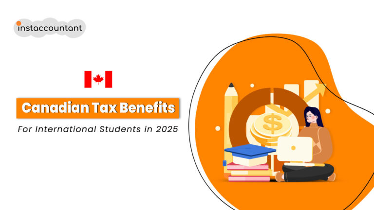 Infographic or image showcasing Canadian tax benefits available to international students in 2025